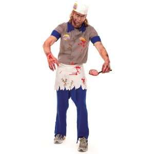 Lets Party By Paper Magic Group Zombie Burger Guy Adult Costume / Gray 