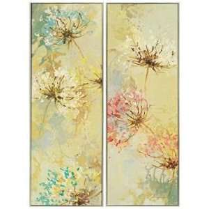  Blooms 38 High 14 Wide Set of 2 Wall Art Plaques