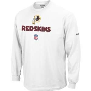   Redskins Long Sleeve Lockup T Shirt Size Large