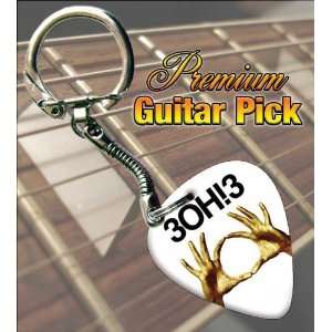  3OH3 Streets Of Gold Premium Guitar Pick Keyring Musical 
