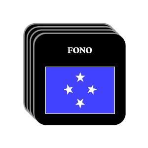  Micronesia   FONO Set of 4 Mini Mousepad Coasters 