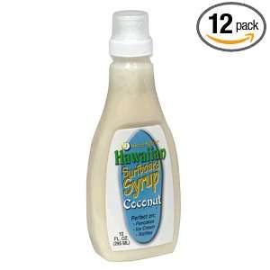 Sweet Meles Surfboard Syrup, Coconut, 10 Ounce Bottles (Pack of 12)