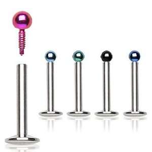  316L Surgical Stainless Steel Internally Threaded Labret 