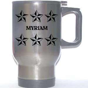  Personal Name Gift   MYRIAM Stainless Steel Mug (black 