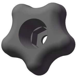  1.75 Plastic Star Knob w/ 3/8 hex hole for push in 10 