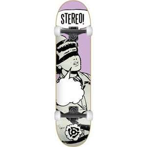  Stereo Speechless Complete Skateboard   7.75 Purple w/Mini 