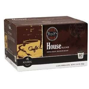 Tullys House Blend Extra Bold 80 ct. K Cups  Grocery 