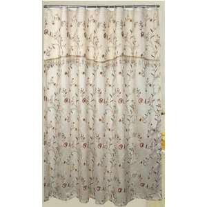  Rosalina Beige Shower Curtain
