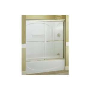   Bath Door Frameless 55 3/4H x 54 5/8   59 5/8W w/CleanCoat Lake Mis