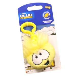  Disney Club Penguin 2 Inch Plush Puffle Clip On Yellow 