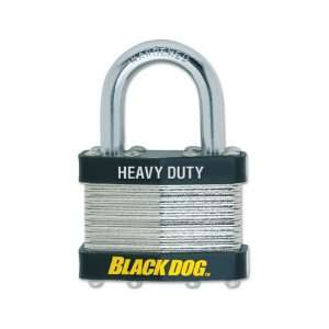Black Dog 55208 Heavy Duty Laminated Steel Body Padlock Keyed Alike, 1 
