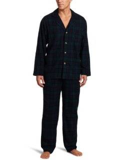 Pendleton Mens Flannel Pajama Set, Stewart Red Tartan, Medium
