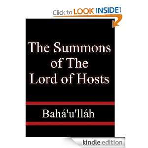    The Summons of the Lord of Hosts eBook Baháulláh Kindle Store