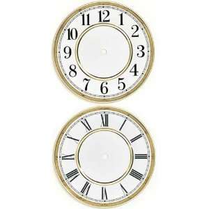  8 Embossed Vienna Regulator Clock Dials