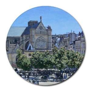  Saint Germain Auxerrois Paris 1867 By Claude Monet Round 