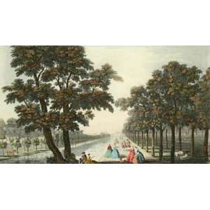 St Jamess Park Canal View Etching Maurer, John Canot, Topographical 