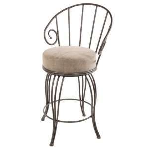   Barstool 30 With Faux Lizardo Umber Leather Seat Item pictured not