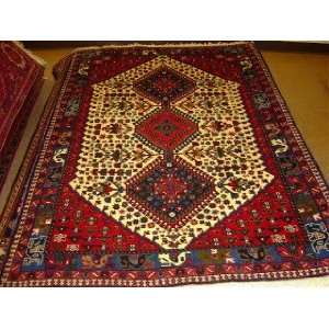    3x4 Hand Knotted Yalameh Persian Rug   411x33