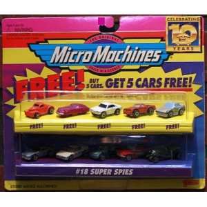  Micro Machines Super Spies #18 Collection w/5 Bonus Cars 
