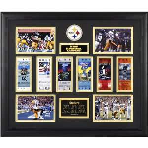  Mounted Memories Pittsburgh Steelers Six Time Super Bowl 