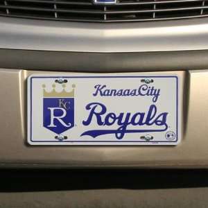  MLB Kansas City Royals White Metal License Plate Sports 