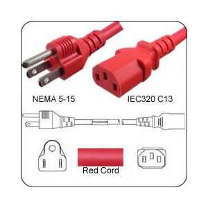 PowerFig PF51514C13120R AC Power Cord NEMA 5 15 Plug to IEC 60320 C13 