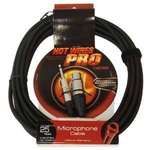   25 Feet Microphone Cable with Neutrik Connectors Musical Instruments