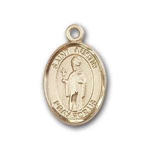  14kt Gold Baby Child or Lapel Badge Medal with St. Austin 