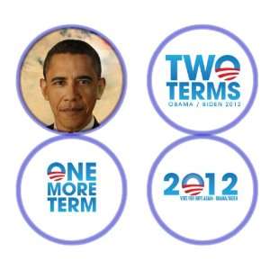  Set of 4 Obama for President 2012 1.25 Badge Pinback 