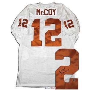 TRISTAR Colt McCoy Autographed Texas Longhorns Custom White Jersey 