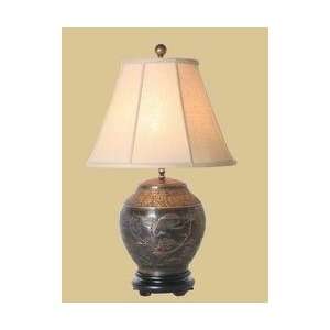  Bronze Jar Lamp E 16LB 10.5