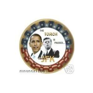  Retro Obama / kennedy Button Round Button, Small, 2¼ 