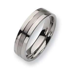  Titanium 6mm and Polished Band TB188 6 Jewelry