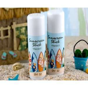  Beach Themed Surf Sunscreen Stick (set of 12) Health 