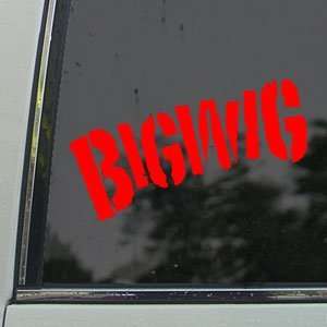  Bigwig Red Decal Truck Bumper Window Vinyl Red Sticker 