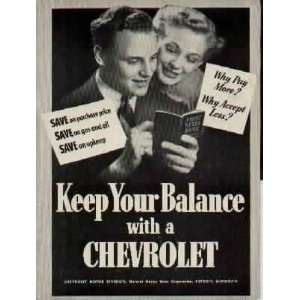   Your Bank Balance with a CHEVROLET  1941 CHEVROLET Ad, A2575
