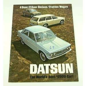  1969 69 DATSUN BROCHURE 4dr 2dr Sedan and Station Wagon 