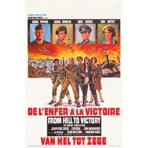 From Hell to Victory (1979) 27 x 40 Movie Poster Belgian 