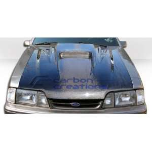  1987 1993 Ford Mustang Carbon Creations Spyder3 Hood 