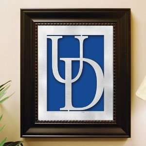  Delaware Blue Hens Framed Laser Cut Logo Wall Art 