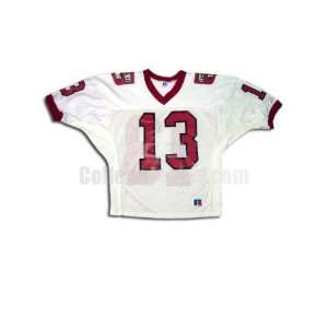  White No. 13 Game Used Harvard Russell Football Jersey 