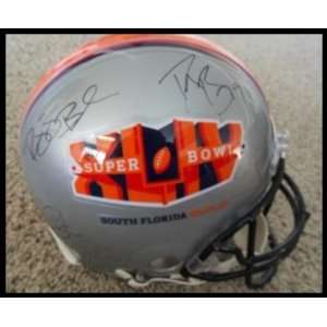  Superbowl XLIV Autographed Mini Helmet   Sports 