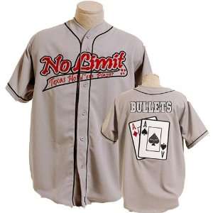  Bullets Poker Jersey Gray Small