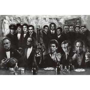 Mafia Collage   Scarface Goodfellas Sopranos   Subway 40x60 Poster 