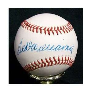  Ted Williams Autographed Baseball
