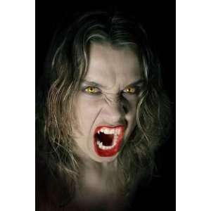  Young and Hungry Vampire on Black Background   Peel and 