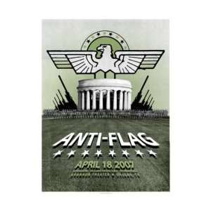  ANTI FLAG   Limited Edition Concert Poster   by PowerHouse 