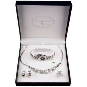  Paul Jardin Womens Watch Bracelet Ring Gift Box Set 