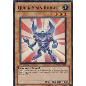  Quick Span Knight   PRC1 EN006   Super Rare Everything 