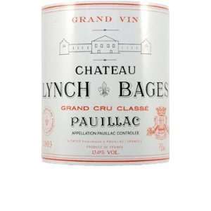  2003 Lynch Bages Pauillac 750ml Grocery & Gourmet Food